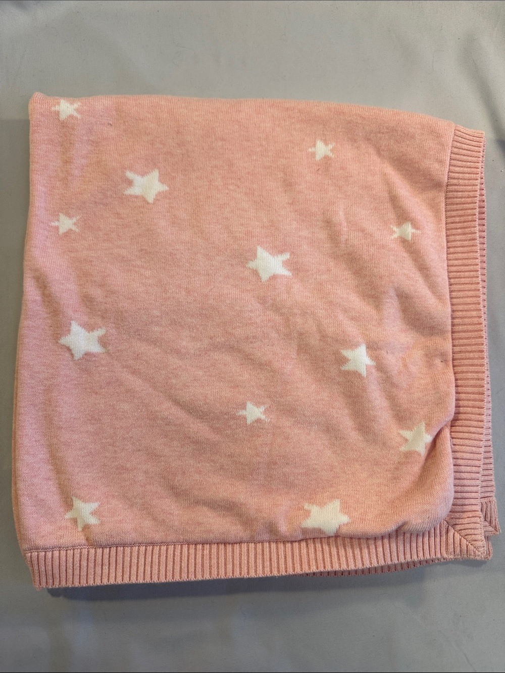 Piccolo Bambino - Cozy Pink Star Knit Baby Blanket - Kids Accessories